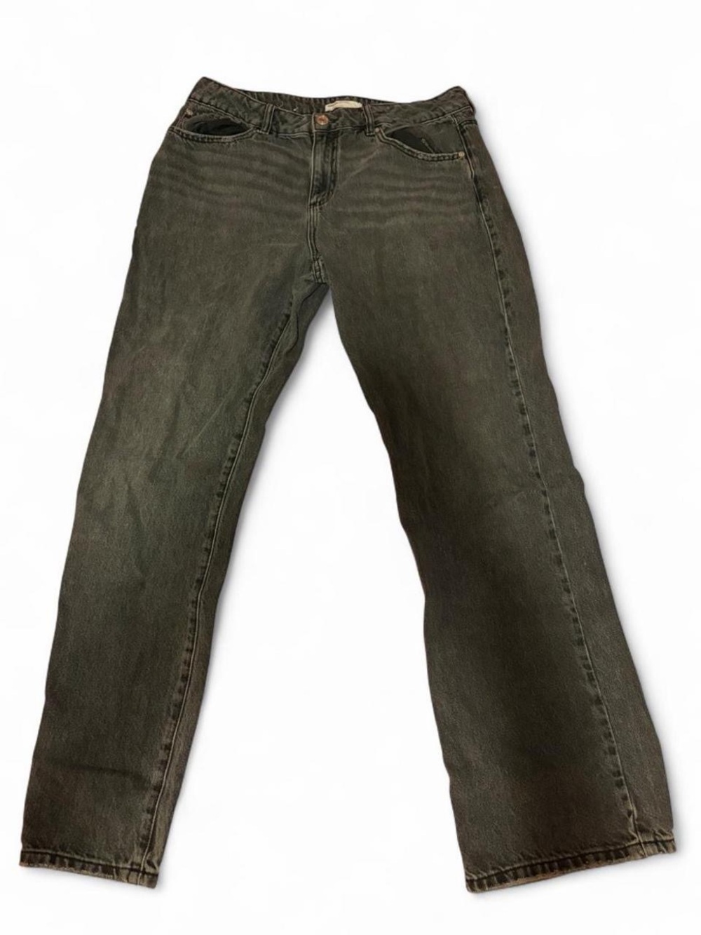 Garage Black Baggy Mid Rise Wide Leg Women’s Jeans